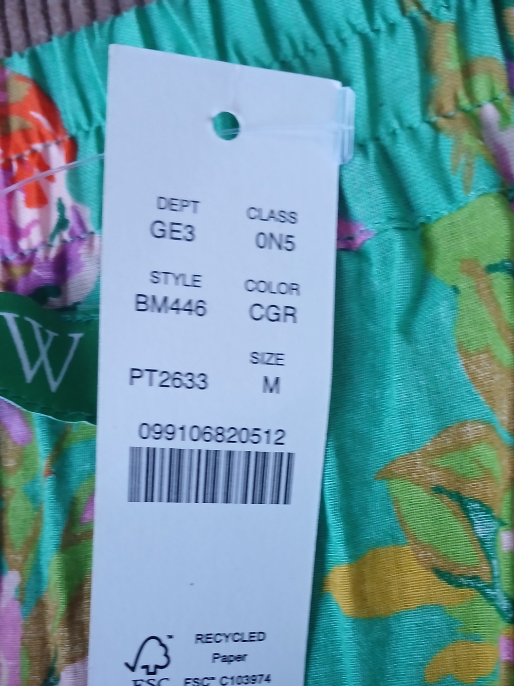 J. Crew Green Floral Maxi Skirt with Pink Rose Pattern - Picture 13 of 13